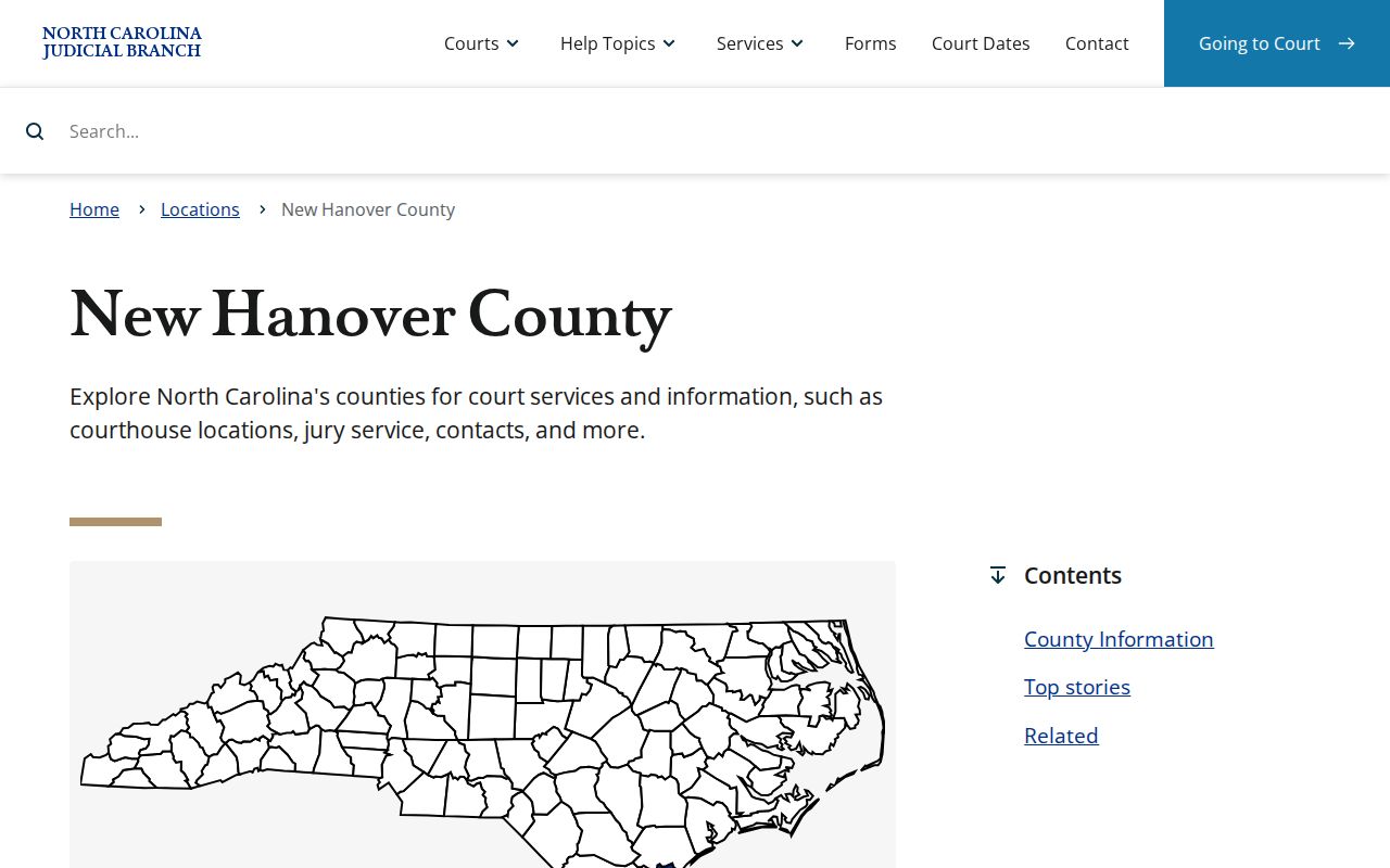 New Hanover County court docket local court services