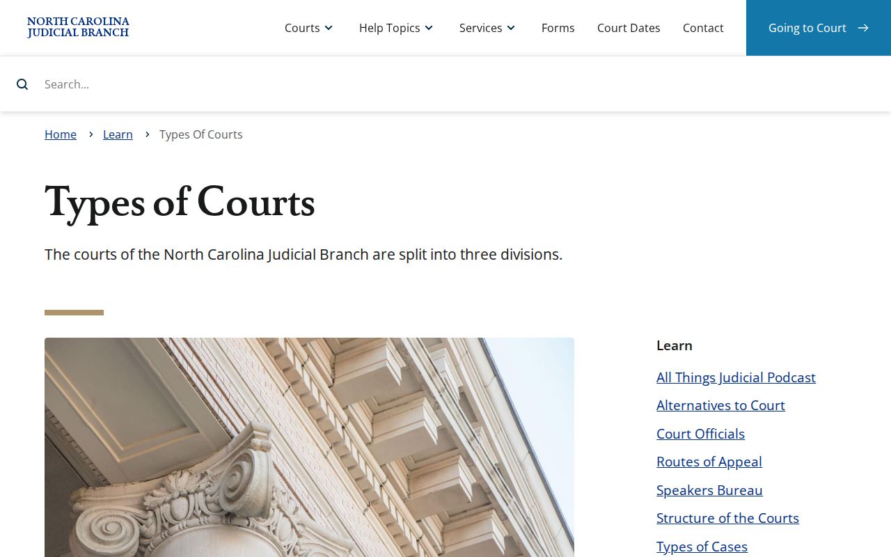 New Hanover County court docket state court structure